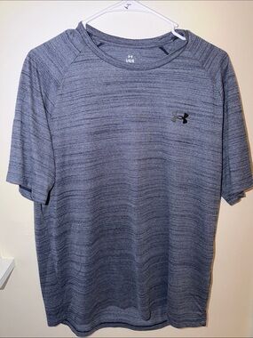 Under Armour Men's Blue Gray Heather Performance Short Sleeve Tee